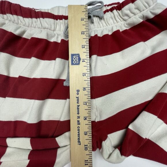 Burt’s Bees Baby Pajama Pants Red & Ivory Stripes Women’s Size Small - Picture 10 of 15